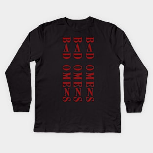 Bad Omens | Horizontal text Kids Long Sleeve T-Shirt